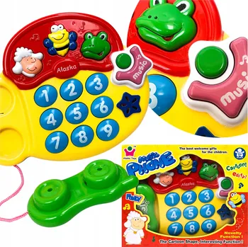 Hračka pro nejmenší Hračka telefon pro děti - stolní telefon se zvukem