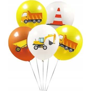 Balónek SET BALÓNKŮ balónky BAGR STAVBA dekorace narozeniny dort 5ks G