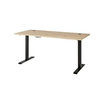 Psací stůl BENIN 75 - Psací stůl 160- elektrické nastavení výšky ,lamino DUB ARTISAN/GRAFITOVÁ/KOV ČERNÁ (SZ) (BREGO75=2BALÍKY) (K150)NOVINKA