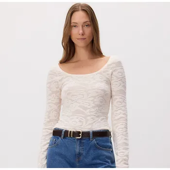 Dámský svetr Reserved - Svetr s viskózou - krémová - 269JJ-01X - 269JJ-01X-L