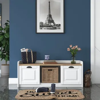 Botník VESTONE botník, bílá/ořech