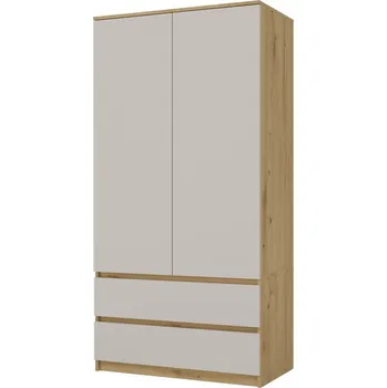 Ložnice Falco Šatní skříň Malvína 2S-90 dub artisan/kašmír