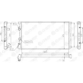Chladič motoru QWP Chladič vody QWP WRA196