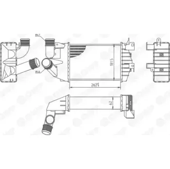Chladič motoru QWP Chladič vzduchu intercooler QWP WIC127