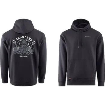 Rybářské oblečení Mikina GRUNDÉNS Sentinel of the Seas - Black - Vel. XL