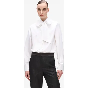 Dámská košile HALENKA KARL LAGERFELD RETRO POPLIN BOW BLOUSE WHITE