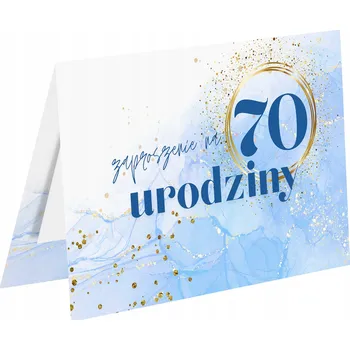 Obraz Pozvánka 20 x 15 cm 70. narozeniny