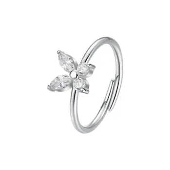 Prsten Prsten Luca Barra z chirurgické oceli s motýlkem ANK618
