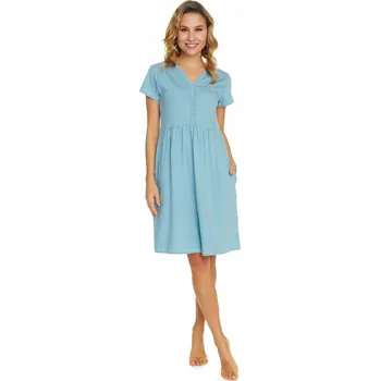 Dámská noční košile Košile na kojení DOCTOR NAP 5336 ICE BLUE XXL