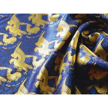 HEDVA ČESKÝ BROKÁT Luxusní brokát 160 51323 OREL A LEOPARD modrá | 15