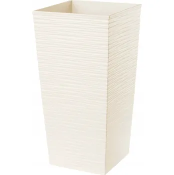 Květináč Květináč plast béžový Kadax 19 cm x 19 x 36,5 cm