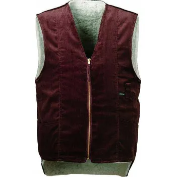 Pánská vesta MANŽESTROVÁ VESTA KOŽÍŠEK ZATEPLENÁ L HNĚDÁ