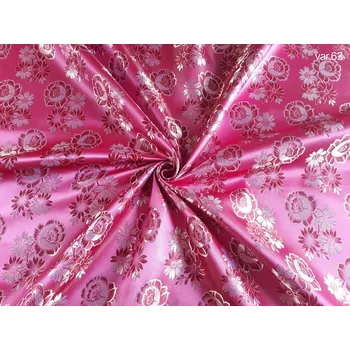 HEDVA ČESKÝ BROKÁT Ondrin 160 krojový brokát KYTICE fuchsiová | 62