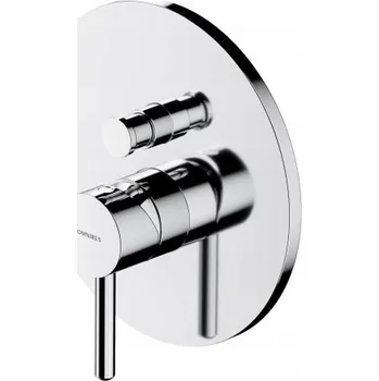 Vodovodní baterie Podomítková vanová a sprchová baterie Omnires stříbrná