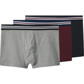 Boxerky esmara Men Pánské boxerky, 3 kusy (navy modrá / bordó / šedá, 5/M)