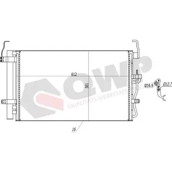 Výparník klimatizace QWP Kondenzátor klimatizace QWP WAC517
