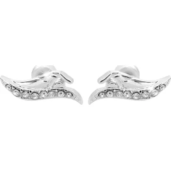 Náušnice JSB bijoux s.r.o. Náušnice puzety z bižuterní slitiny plavec s krystaly Swarovski Crystal