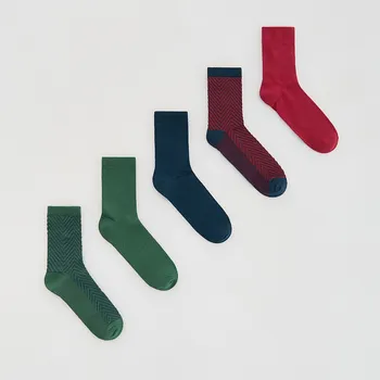 Chlapecké spodní prádlo Reserved - Ponožky 5 ks - tmavě zelená - 007HJ-79X - 007HJ-79X-K31