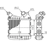 QWP Chladič vzduchu intercooler QWP WIC174