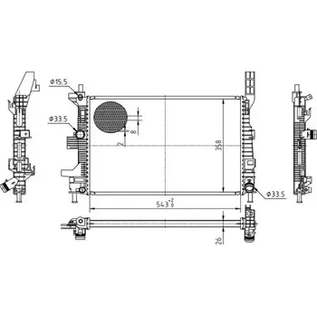Chladič motoru QWP Chladič vody QWP WRA274