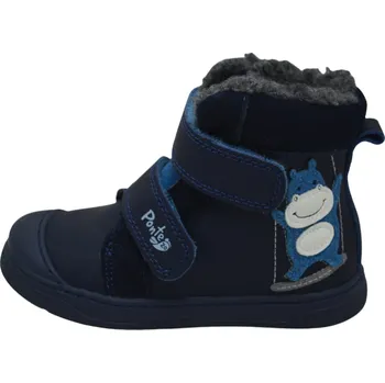 Dívčí zimní obuv Obuv zimní dětská PONTE DA07-5-2473 tm.modrá (Dětská zimní obuv)