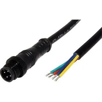 Datový kabel Kabel M12 4pin (M) - bez koncovky, kód A, 0,5m (2461) - 11.50.0020