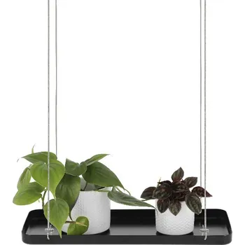 Držák na květináč a truhlík Závěs na květiny WINDOW DRESSING, okenní 38x15cm, černá/bílá|výběr z variant|Esschert Design - černá