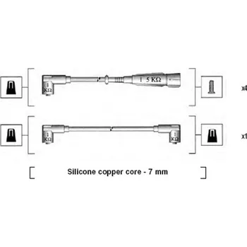 Zapalovací kabel Sada kabelů pro zapalování, 941175020749