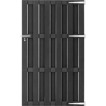 branka Zahradní branka WPC 100 x 180 cm šedá