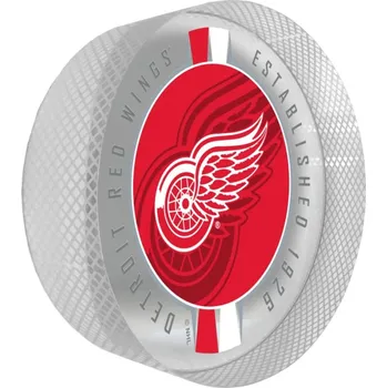 Puk Mustang Puk Detroit Red Wings NHL Crystal Ribbon