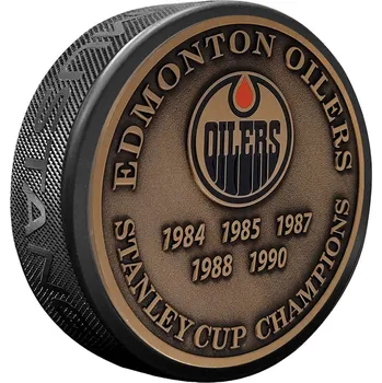 Puk Mustang Puk Edmonton Oilers NHL Stanley Cup Years Gold Medallion