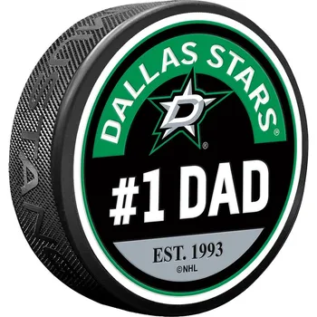 Puk Mustang Puk Dallas Stars NHL #1 Dad Textured Puck
