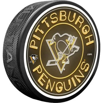 Puk Mustang Puk Pittsburgh Penguins NHL Neon