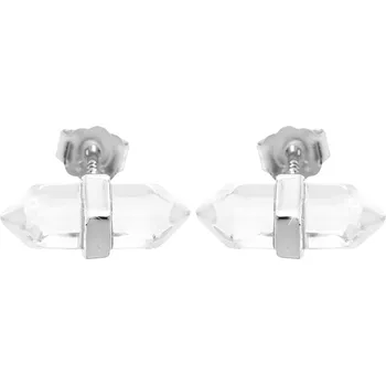 Náušnice JSB bijoux s.r.o. Stříbrné náušnice puzety s křišťálem Crystal (Stříbro 925/1000)