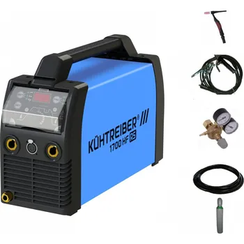 Svářečka Kühtreiber KITin 1700 HF RS SET s 25/3m kabely + plná lahev ARGON