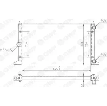 Chladič motoru QWP Chladič vody QWP WRA189