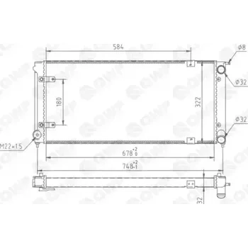 Chladič motoru QWP Chladič vody QWP WRA191