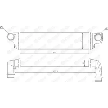 Chladič motoru QWP Chladič vzduchu intercooler QWP WIC116