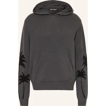 Pánská mikina Palm Angels Pánská Pletená Mikina S Kapucí, tmavě šedá /...