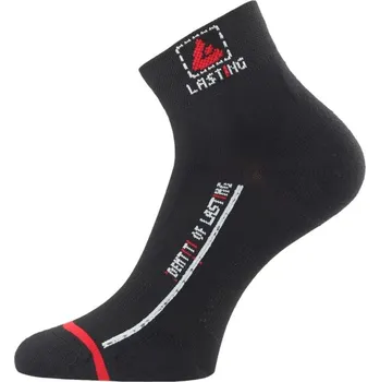 Pánské ponožky Lasting funkční ponožky TCU černé AKCE Velikost: (38-41) M + reflexní pásek