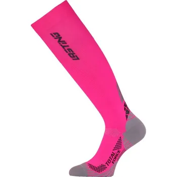 Pánské ponožky LASTING RTL kompresní podkolénka růžové
