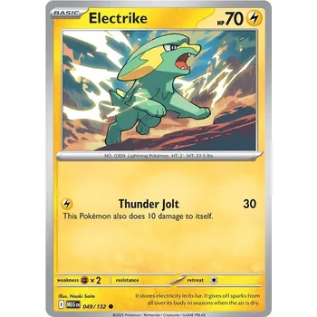 Sběratelská karetní hra Electrike 049/132 - Mega Evolution Typ karty: Non-Holo