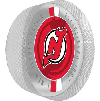 Puk Mustang Puk New Jersey Devils NHL Crystal Ribbon