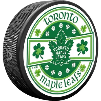 Puk Mustang Puk Toronto Maple Leafs NHL Lucky St. Patricks Day Puck