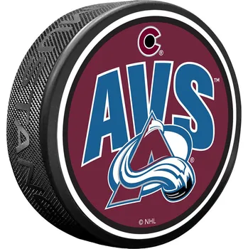 Puk Mustang Puk Colorado Avalanche NHL Wordmark