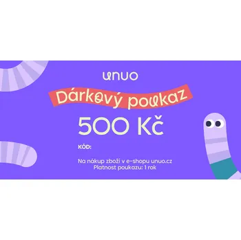 Dárkový poukaz v hodnotě 500 Kč, zaslaný emailem