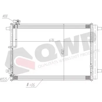 Výparník klimatizace QWP Kondenzátor klimatizace QWP WAC494