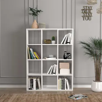 regál DREGHORN policový regál, bílá