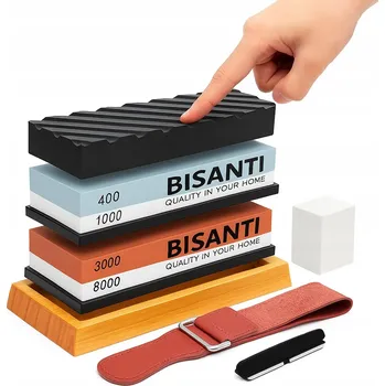 Brousek na nože, vodní kámen 10v1 VELKÁ SADA, brusný kámen 400 - 8000