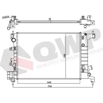 Chladič motoru QWP Chladič vody QWP WRA390